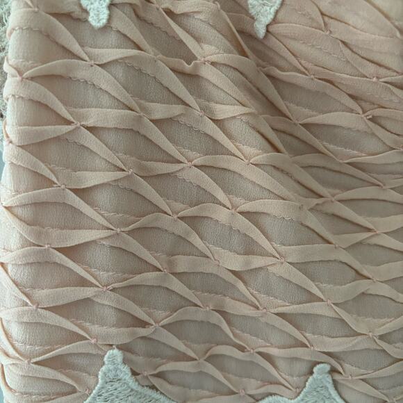 Sundance Adelina Slip Dress Lace Chiffon Romantic Pink Size 12 - Picture 8 of 13